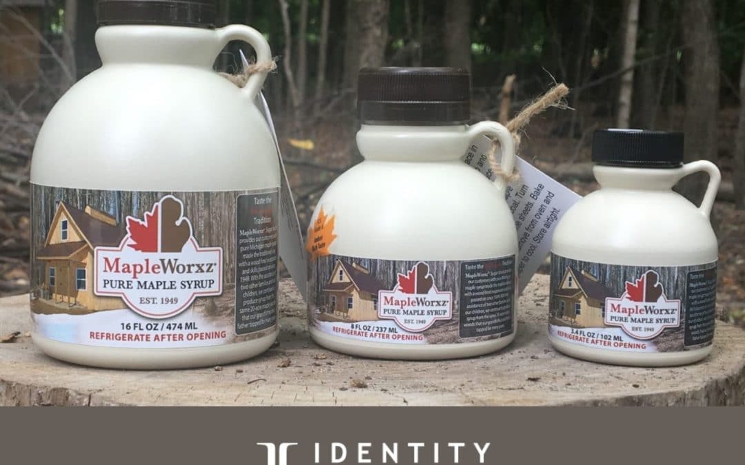MapleWorxz Gets a Logo – It’s Michigan-grown pure maple syrup.