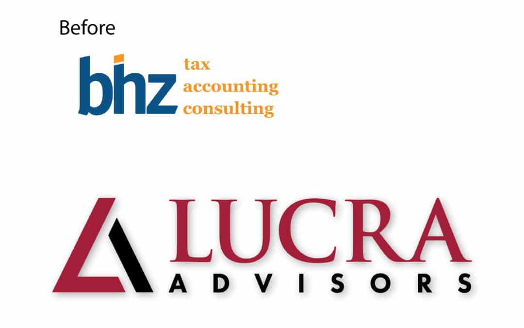 Lucra Advisors Before and After Business Renaming Makeover